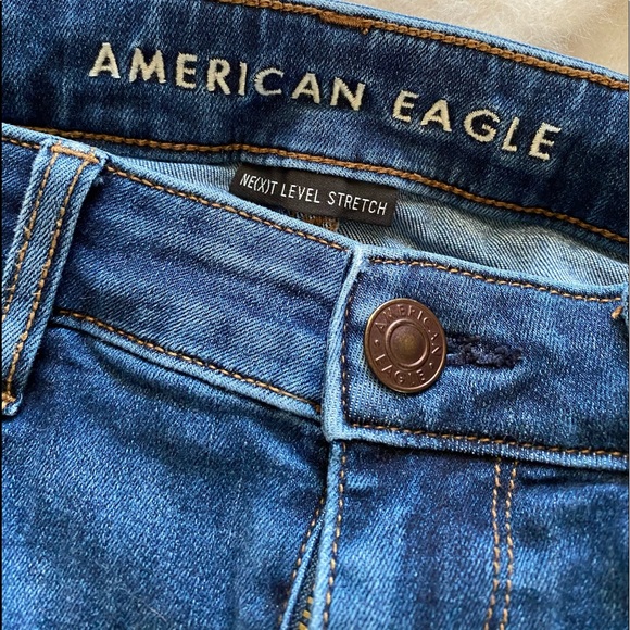 American Eagle Size 12 Long Jegging Crop Jeans EUC - Picture 5 of 7